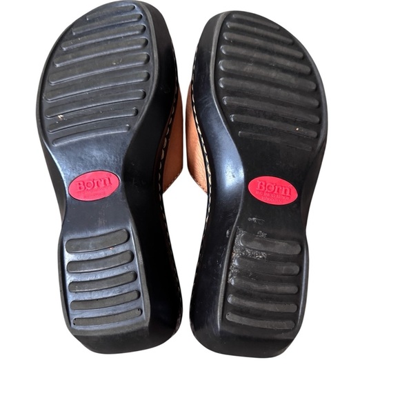 BORN Born Concept Leather Sandals Clogs Open Toe Comfort Shoes Size 7 - Picture 5 of 5